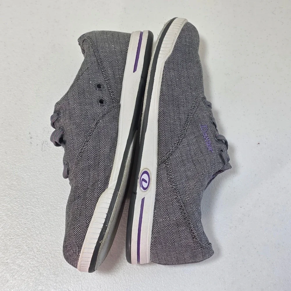Dexter Kerrie Herringbone Bowling Shoes B4271-5 Womens 7 M(B) Grey Purple Sporty